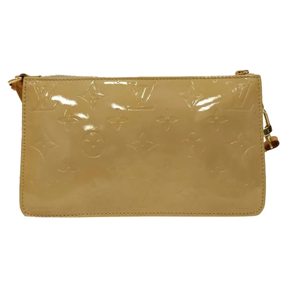 Louis Vuitton Lexington Monogram Pochette Bag in Beige Patent Leather - Picture 3 of 12